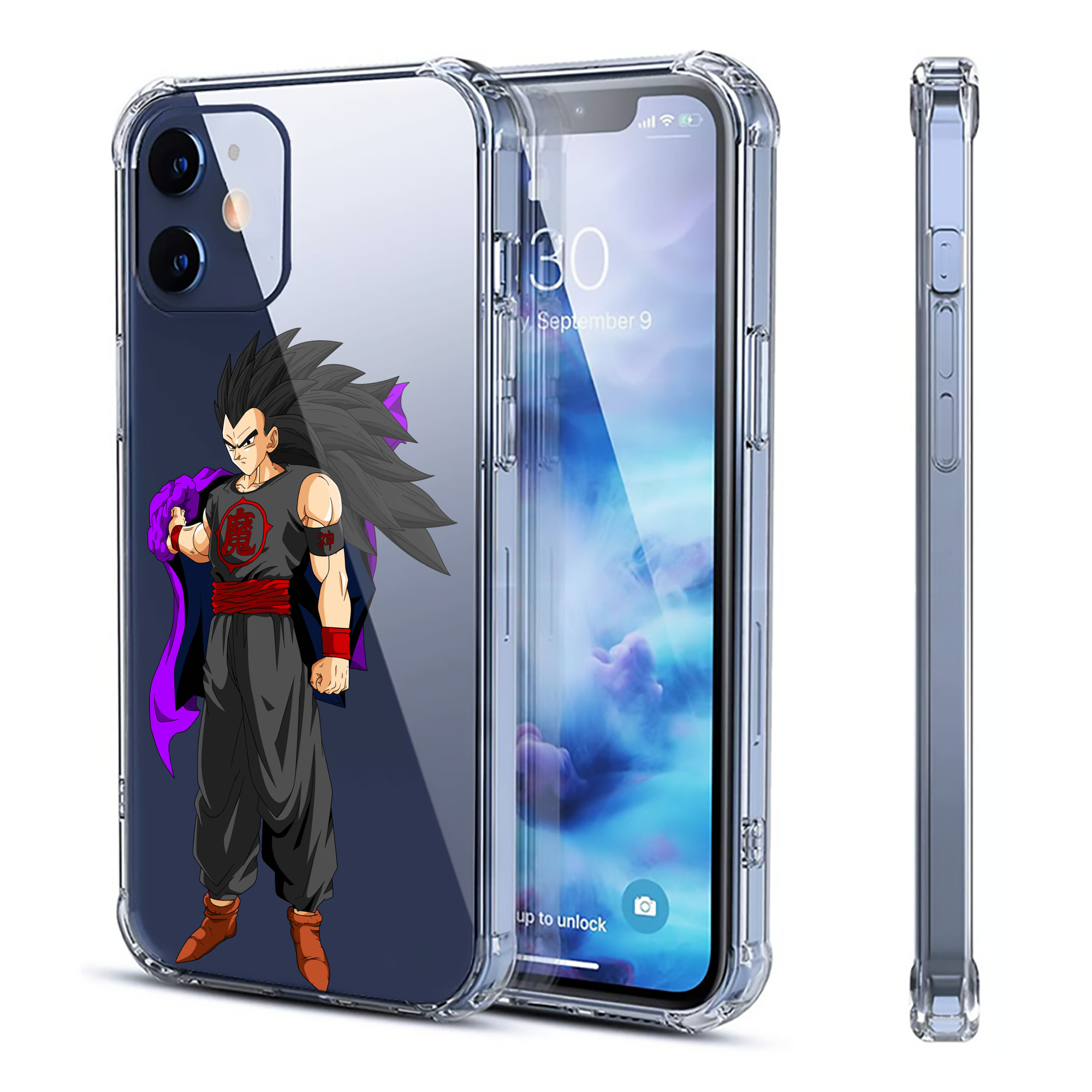 （画像用） ドラゴンボール ベジータ四世（Bejīta Yonsei）DRAGON BALL Vegeta IV 【iPhone 12シリーズ対応】透明スマホケース（クリアソフトケース）